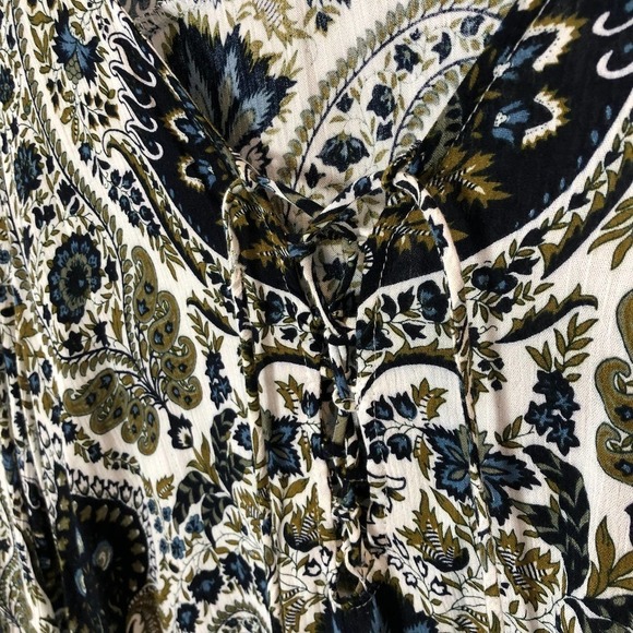 Umgee Size Large Cotton Blend Floral Boho Top - Picture 3 of 6